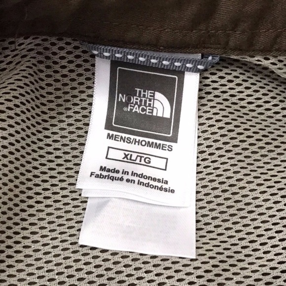 North Face Mens Xl mesh vented brown outdoor shirt - Picture 3 of 4